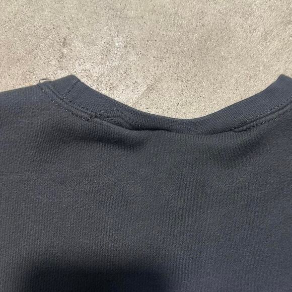 Harley Davidson Biker Crewneck Mens XL Black Blue American Flag Color Sweatshirt - Picture 7 of 7